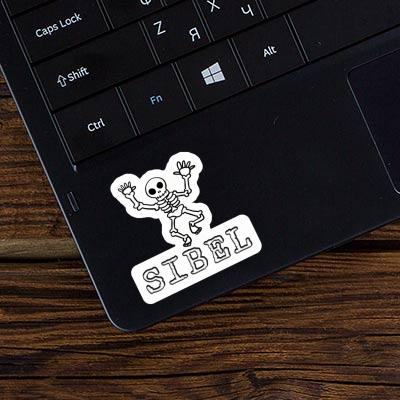 Sticker Sibel Skull Notebook Image