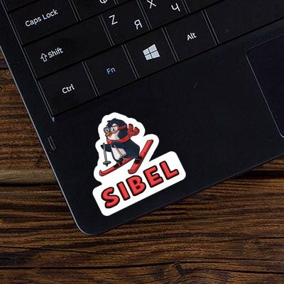 Sticker Skier Sibel Notebook Image