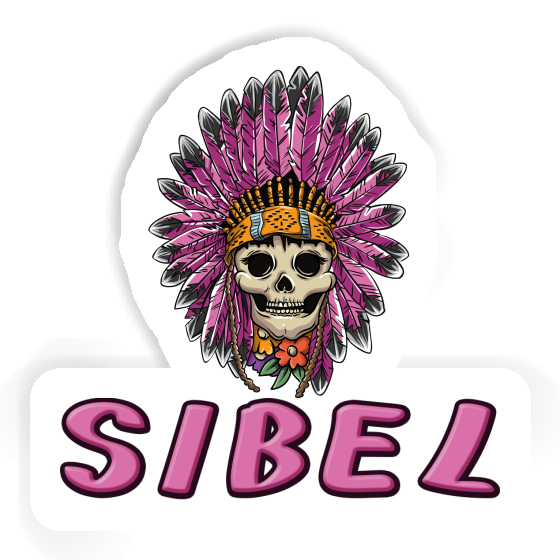 Sibel Sticker Womens Skull Notebook Image