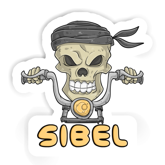 Sticker Sibel Motorbike Rider Laptop Image