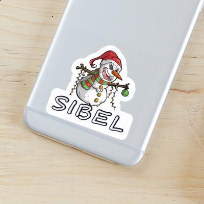 Bonhomme de neige Autocollant Sibel Gift package Image