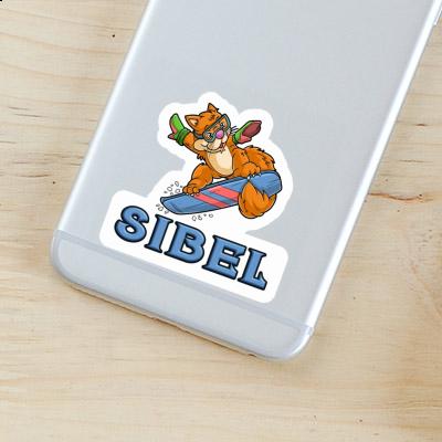 Snowboarder Sticker Sibel Image