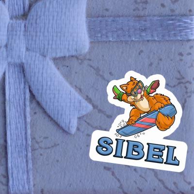 Snowboarder Sticker Sibel Notebook Image