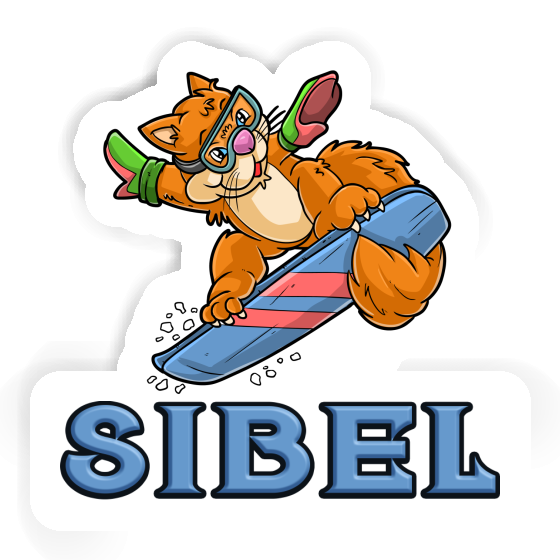 Snowboarder Sticker Sibel Gift package Image