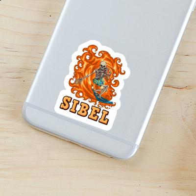 Surfer Sticker Sibel Notebook Image