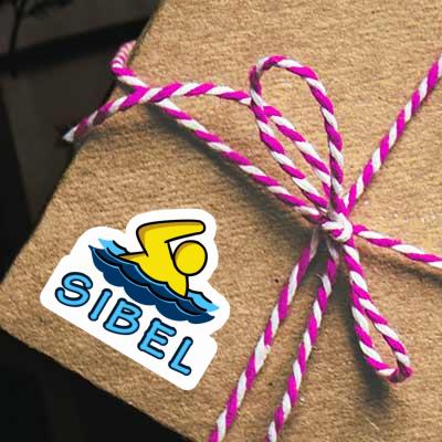 Sibel Sticker Swimmer Gift package Image