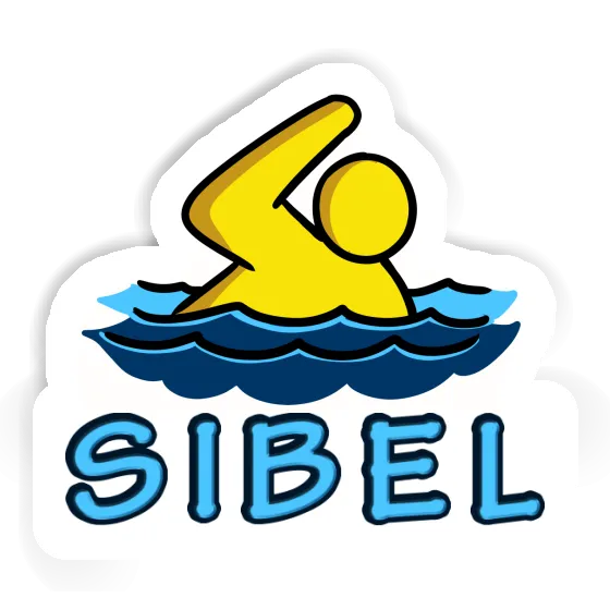 Sibel Sticker Swimmer Notebook Image