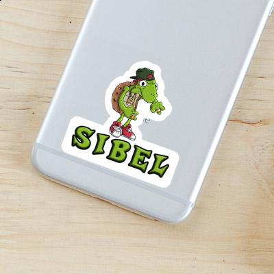 Sticker Sibel Hip Hop Turtle Laptop Image