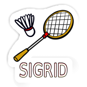 Autocollant Raquette de badminton Sigrid Image