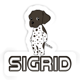 Sigrid Autocollant Braque Allemand Image