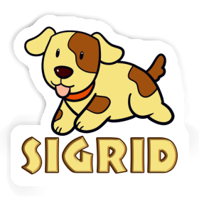 Autocollant Chien Sigrid Image