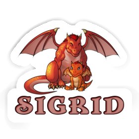 Sigrid Sticker Drache Image