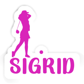 Sticker Sigrid Golfer Image