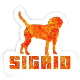 Autocollant Chien Sigrid Image