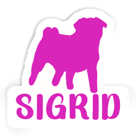 Sigrid Sticker Pug Image