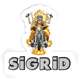 Motorradfahrer Sticker Sigrid Image
