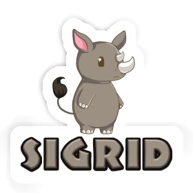 Sticker Rhinozeros Sigrid Image