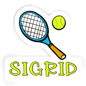 Tennis Racket Aufkleber Sigrid Image