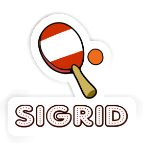 Sigrid Sticker Table Tennis Racket Image