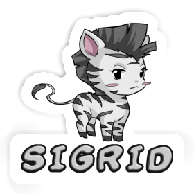 Zebra Sticker Sigrid Image