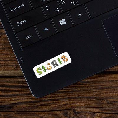 Sticker Sigrid Animal Font Laptop Image