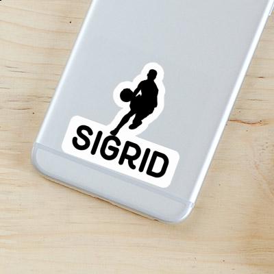 Sticker Basketball Player Sigrid Notebook Image