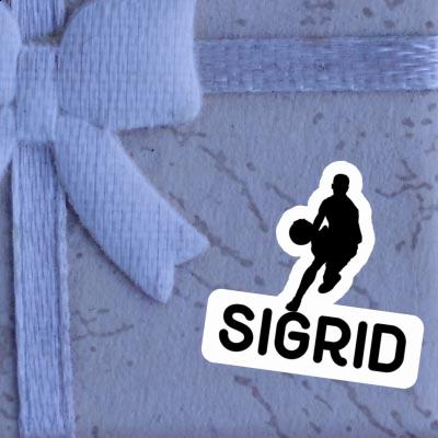 Sticker Basketball Player Sigrid Laptop Image
