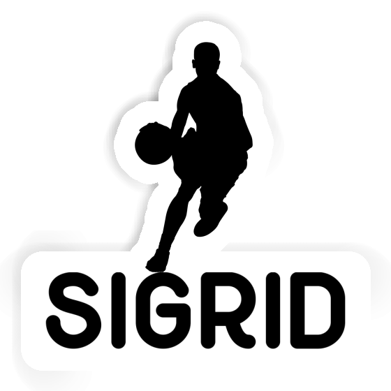 Aufkleber Basketballspieler Sigrid Notebook Image