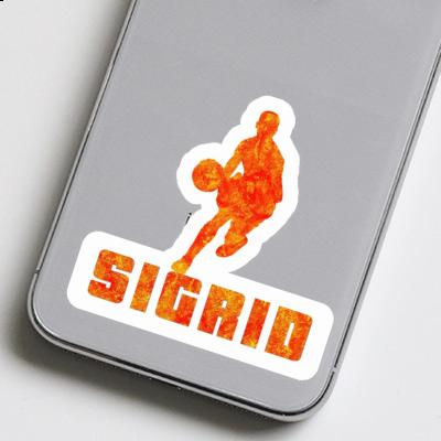 Basketballspieler Sticker Sigrid Laptop Image