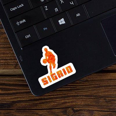 Basketballspieler Sticker Sigrid Notebook Image