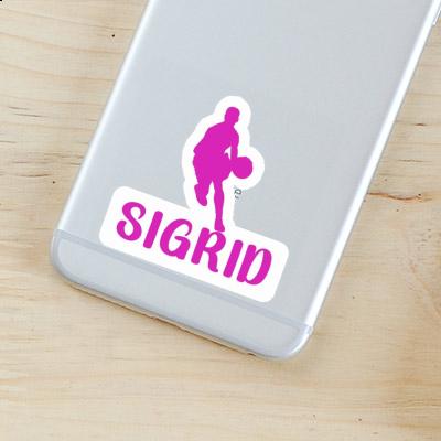 Sticker Sigrid Basketball Player Notebook Image