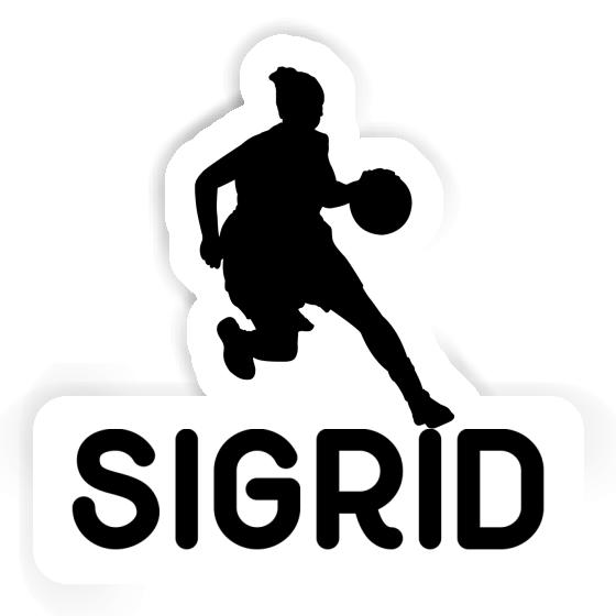 Sticker Basketballspielerin Sigrid Notebook Image
