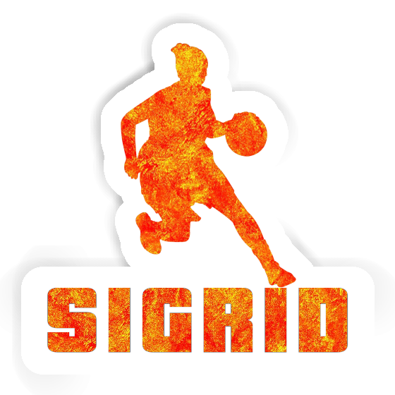 Sticker Sigrid Basketball Player Notebook Image