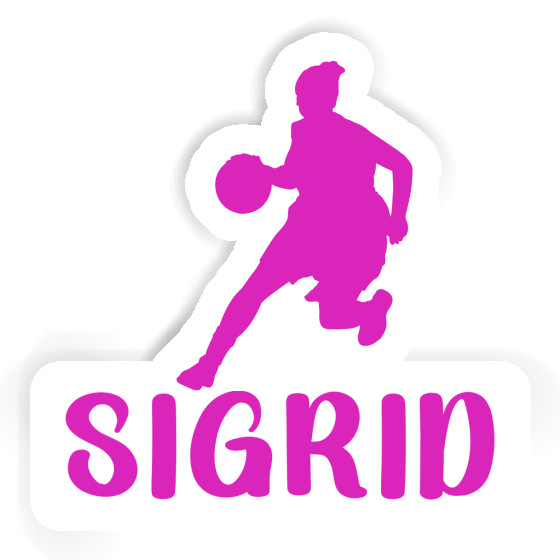 Basketballspielerin Sticker Sigrid Notebook Image