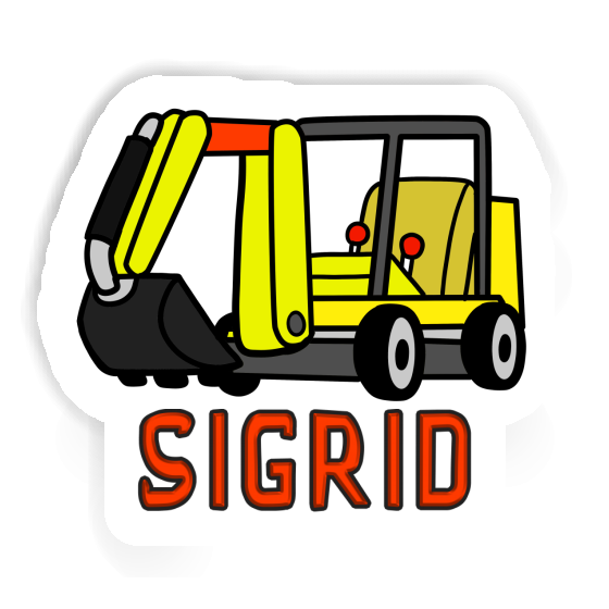 Sigrid Sticker Mini-Excavator Laptop Image