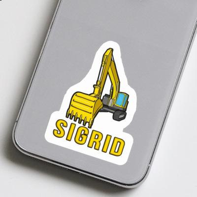 Sigrid Sticker Excavator Laptop Image