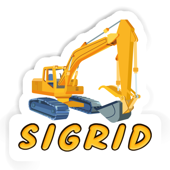 Sticker Excavator Sigrid Laptop Image