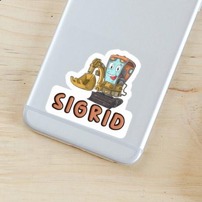 Excavator Sticker Sigrid Notebook Image