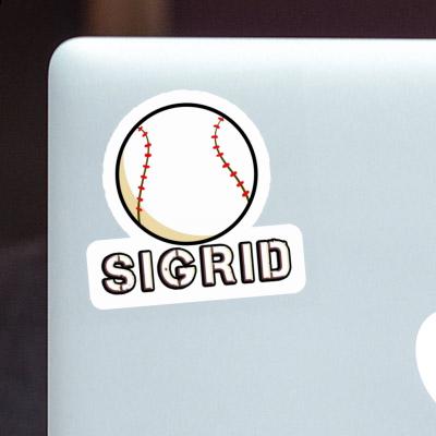 Sticker Baseball Sigrid Laptop Image