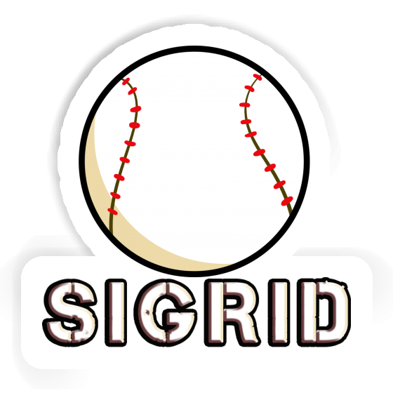 Autocollant Sigrid Baseball Notebook Image