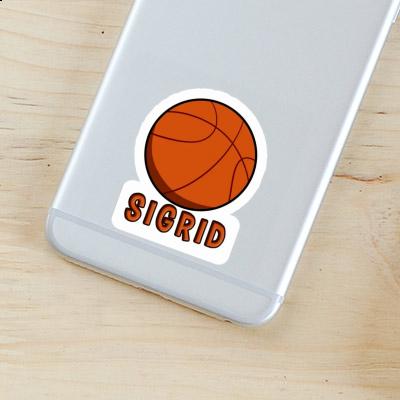 Ballon de basketball Autocollant Sigrid Notebook Image