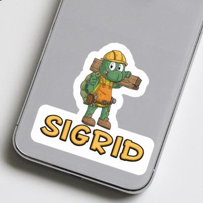 Sticker Sigrid Construction worker Laptop Image