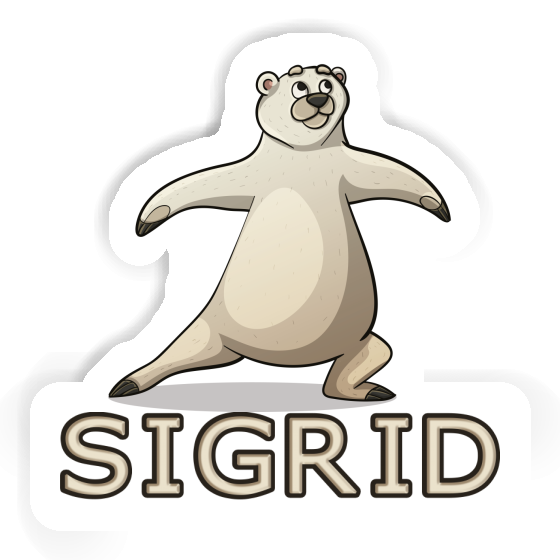 Sticker Yoga Bear Sigrid Gift package Image