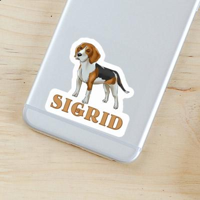 Beagle Autocollant Sigrid Laptop Image