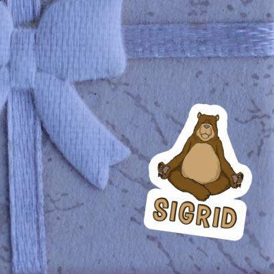 Sticker Sigrid Yoga Bear Gift package Image