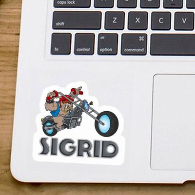 Biker Sticker Sigrid Laptop Image