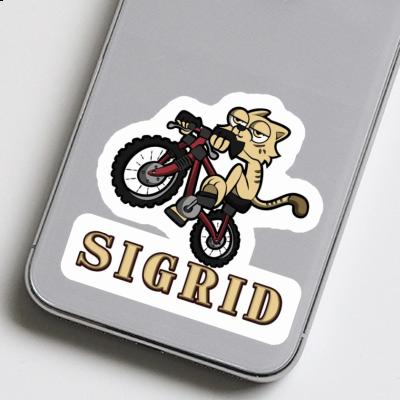 Sticker Sigrid Fahrradkatze Laptop Image