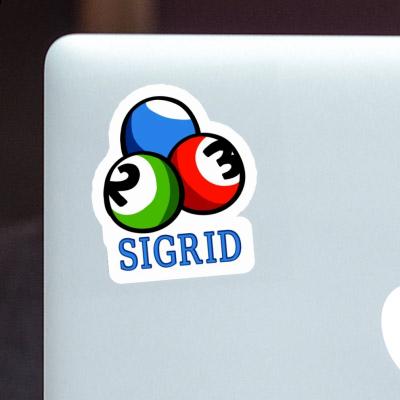 Sticker Sigrid Billiard Ball Laptop Image
