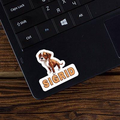Boxer Dog Sticker Sigrid Notebook Image