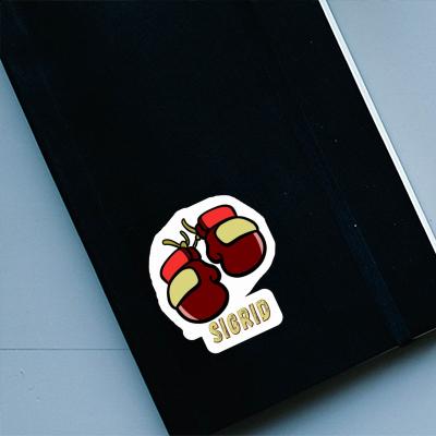 Boxhandschuh Aufkleber Sigrid Notebook Image
